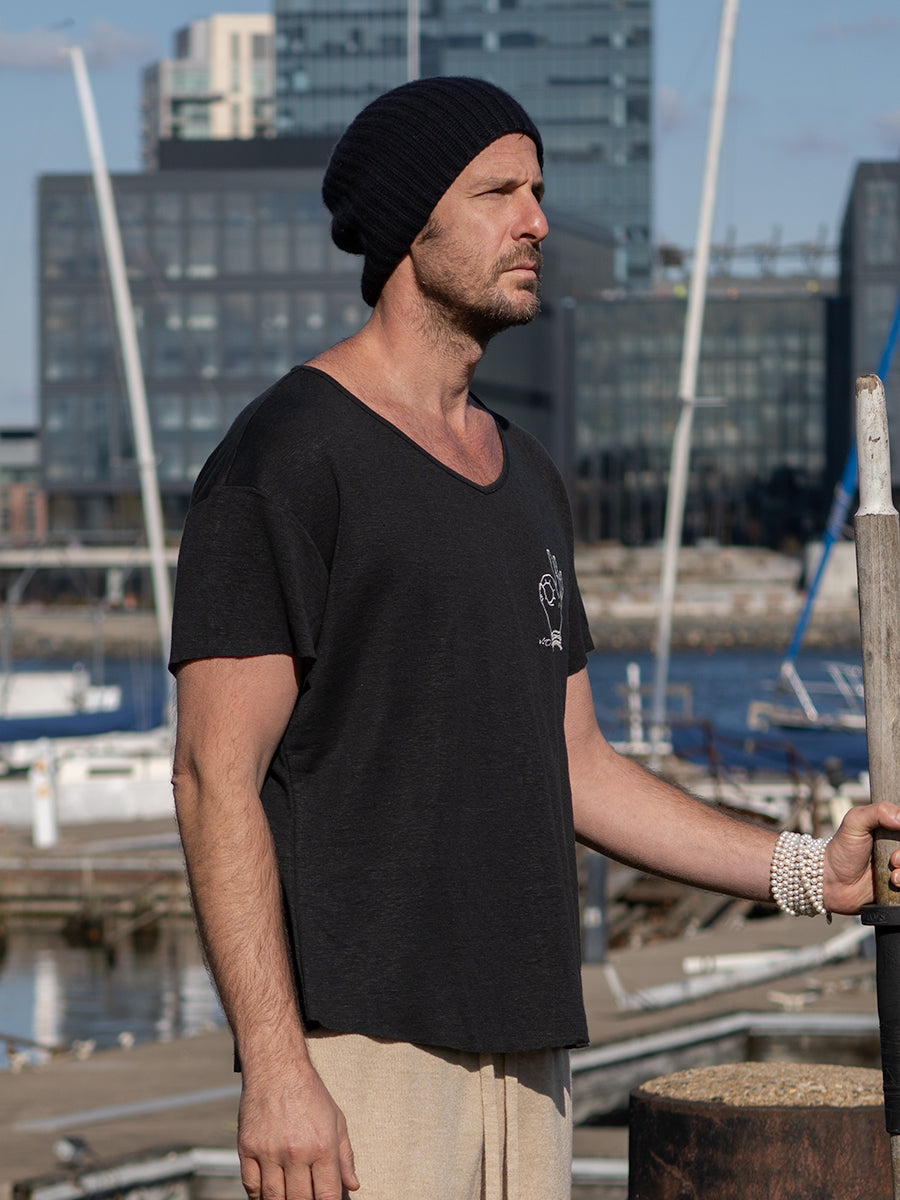 Mudra 100% Hemp Embroidered Tee image 1