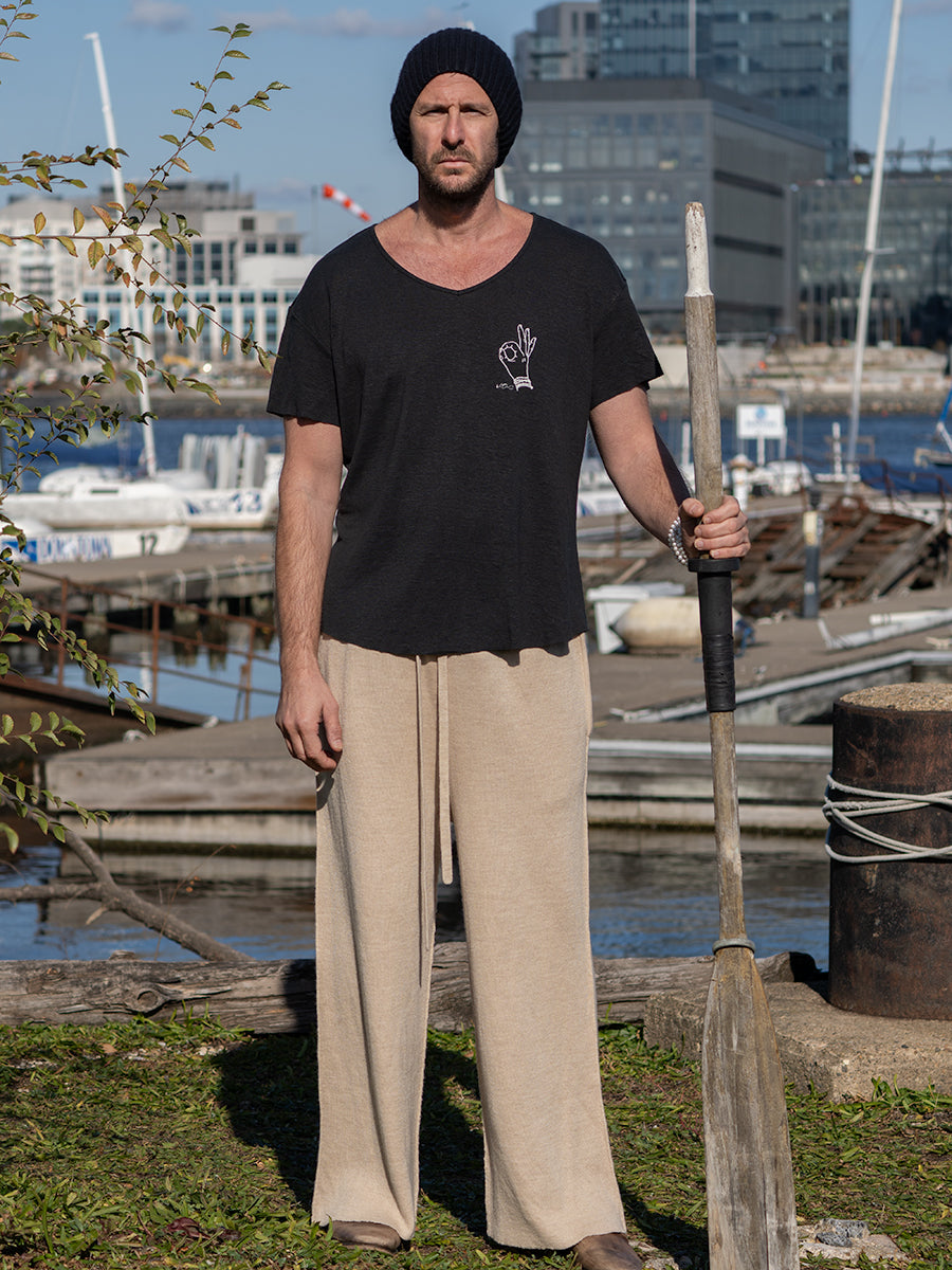 Mudra 100% Hemp Embroidered Tee image 2