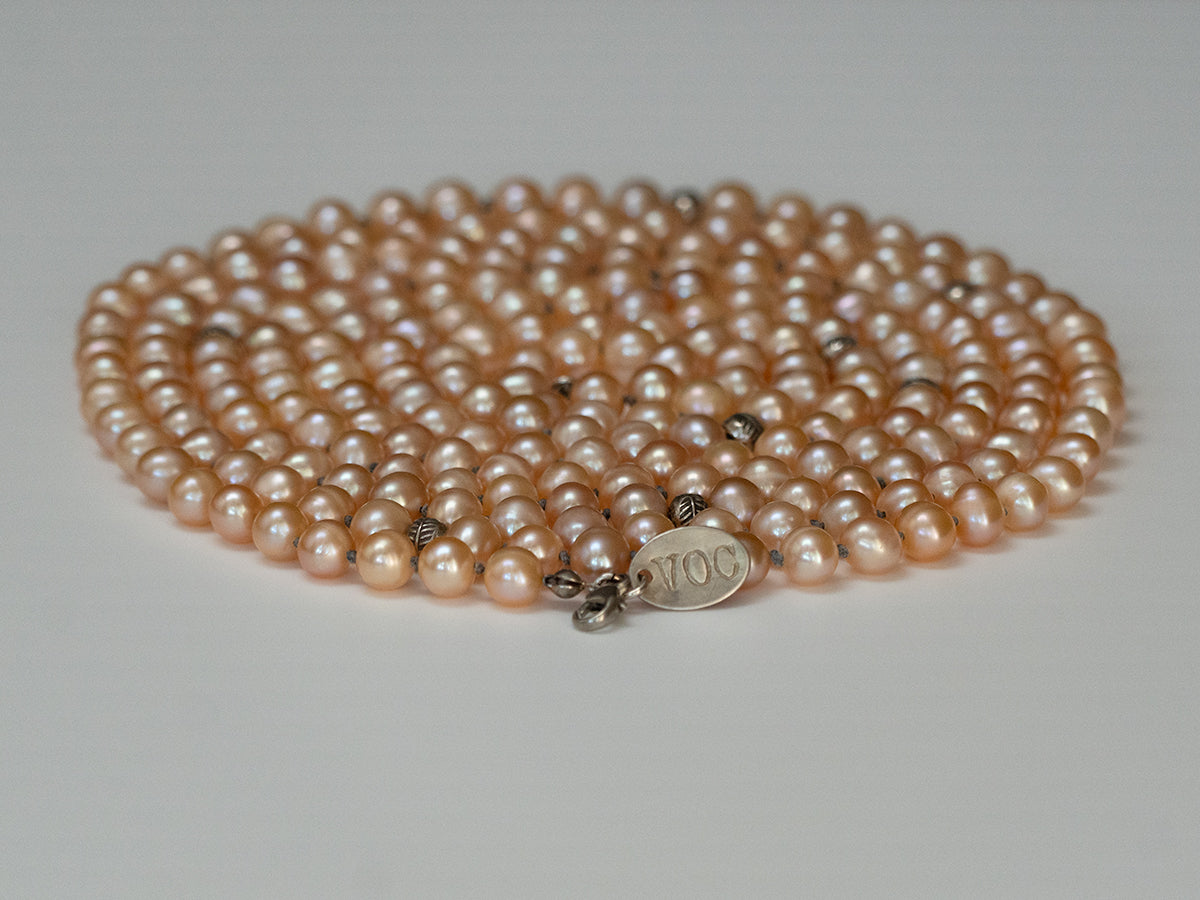 Nirvana Peach Pearl Necklace image 4