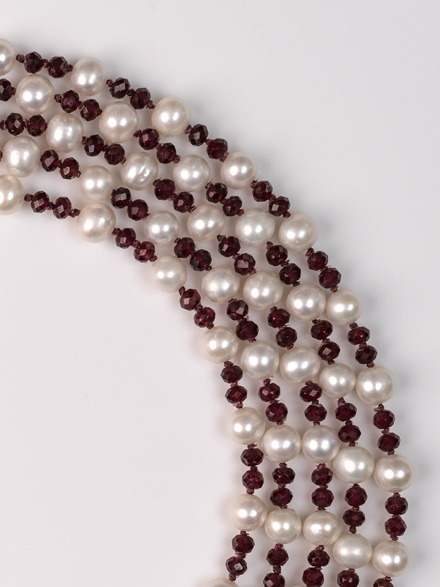Maya Pearl Gemstone Necklace image 1