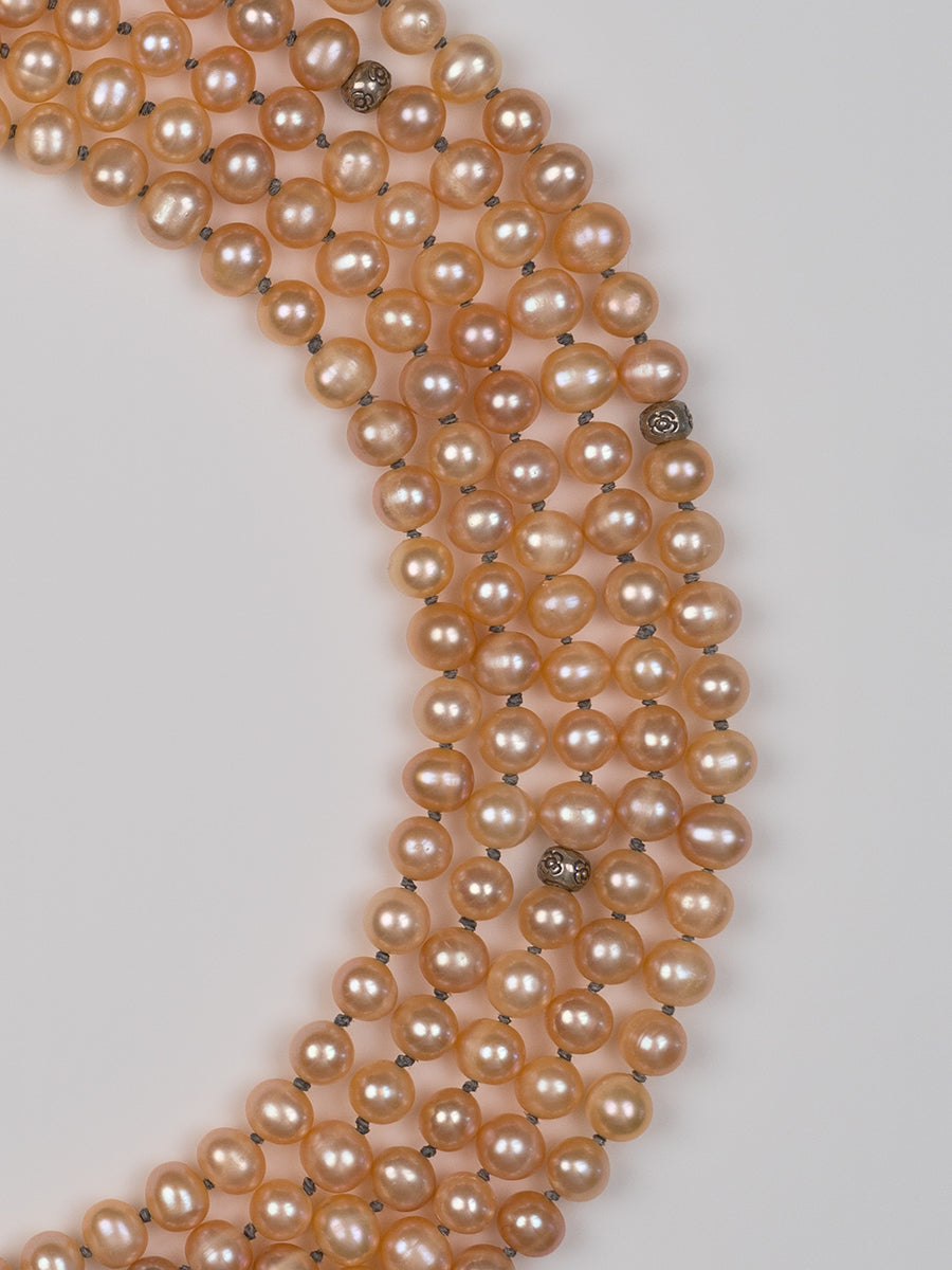 Nirvana Peach Pearl Necklace image 0