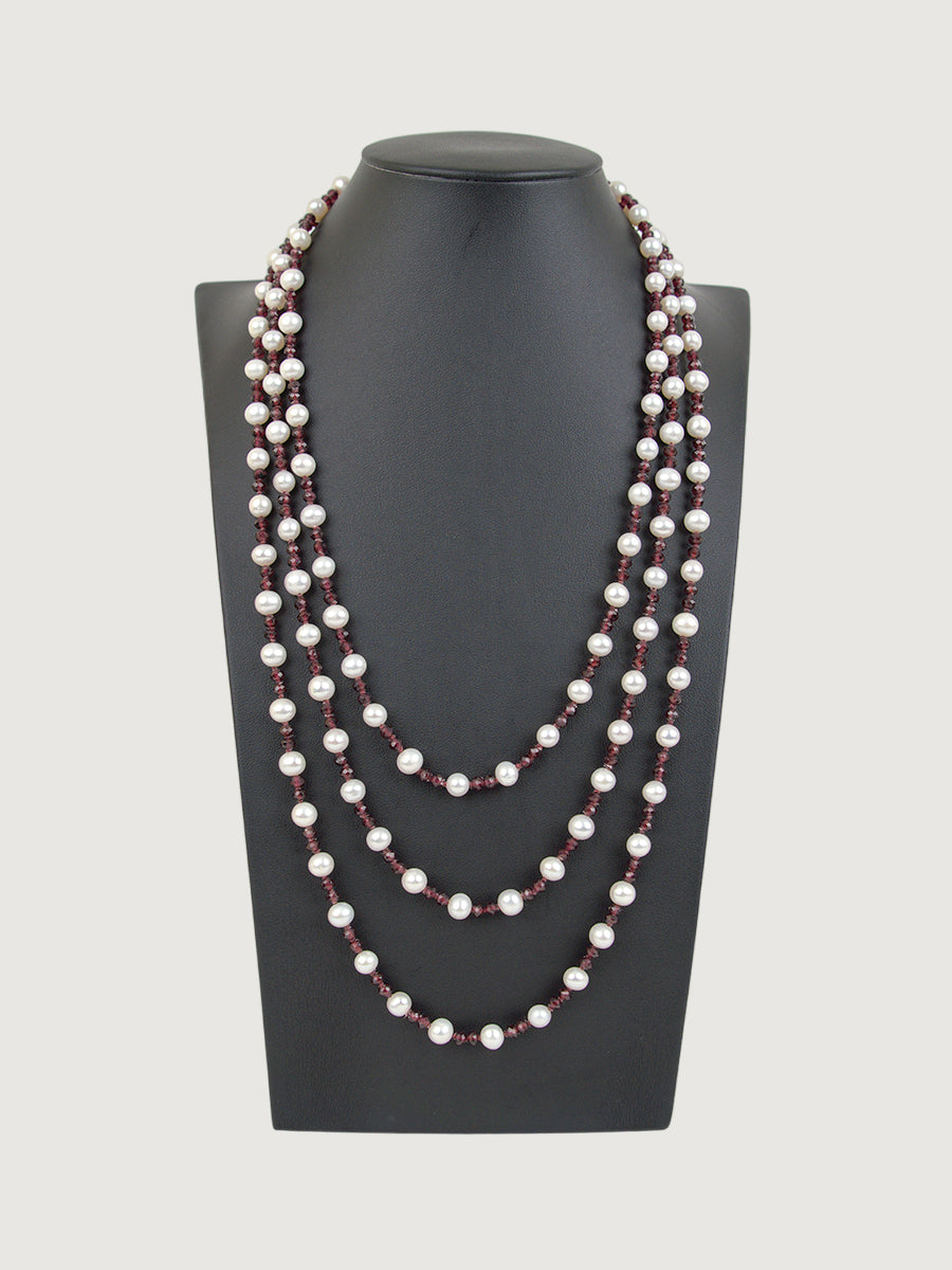 Maya Pearl Gemstone Necklace image 0