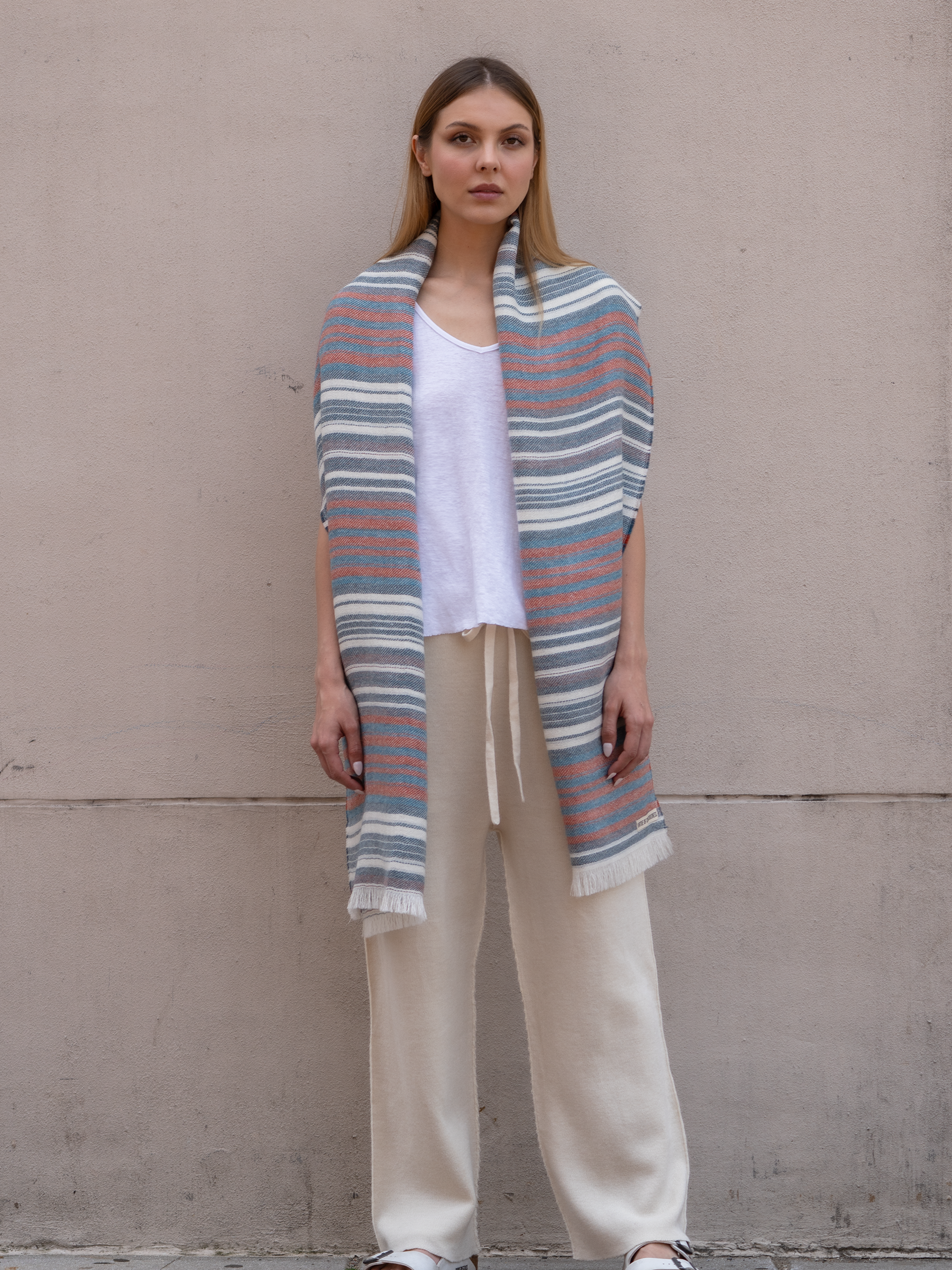 PhD Baby Alpaca Striped Scarf