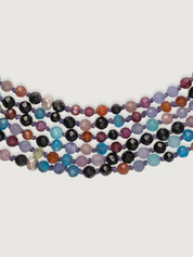 Black Rainbow Wrap Necklace