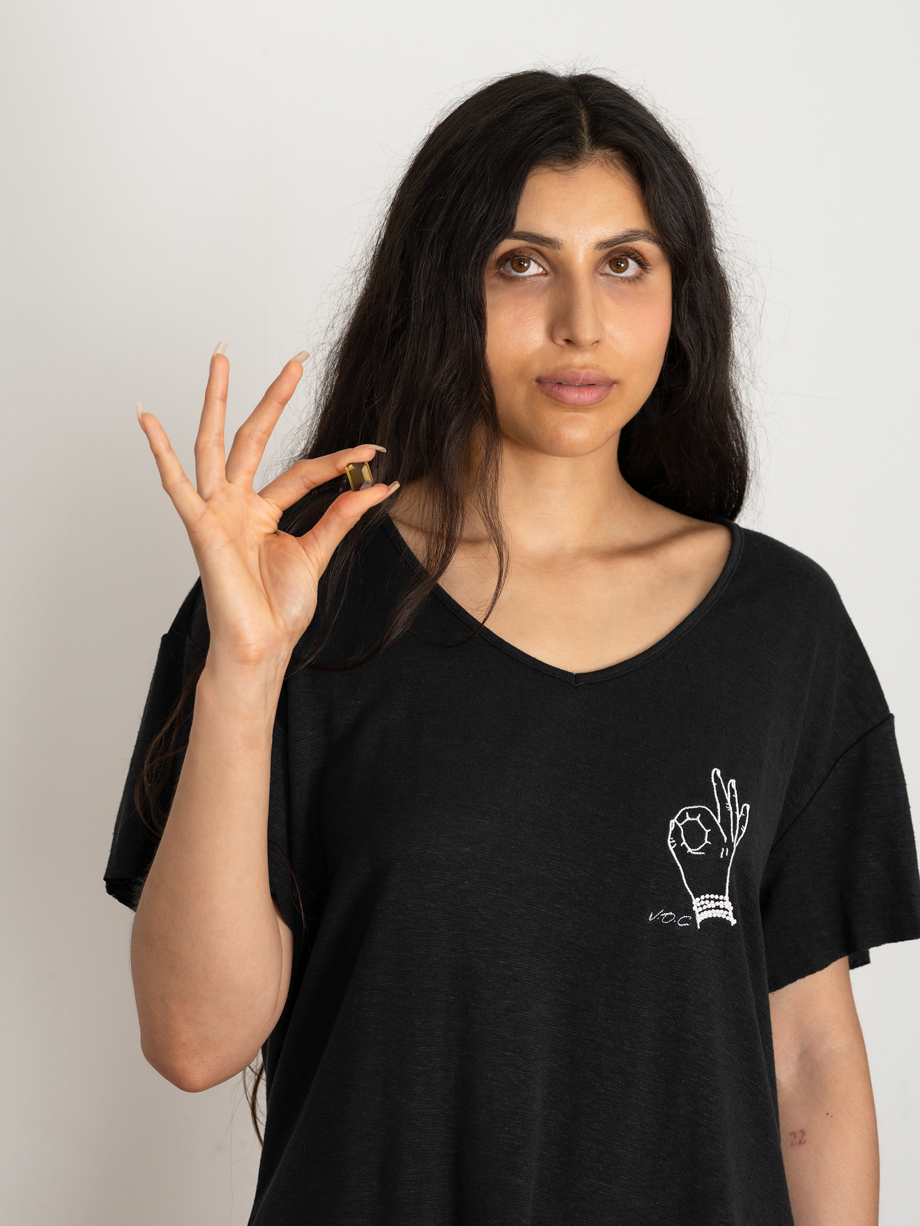 Mudra 100% Hemp Embroidered Tee
