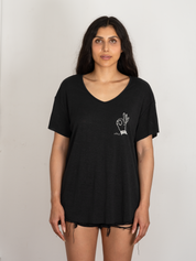 Mudra 100% Hemp Embroidered Tee
