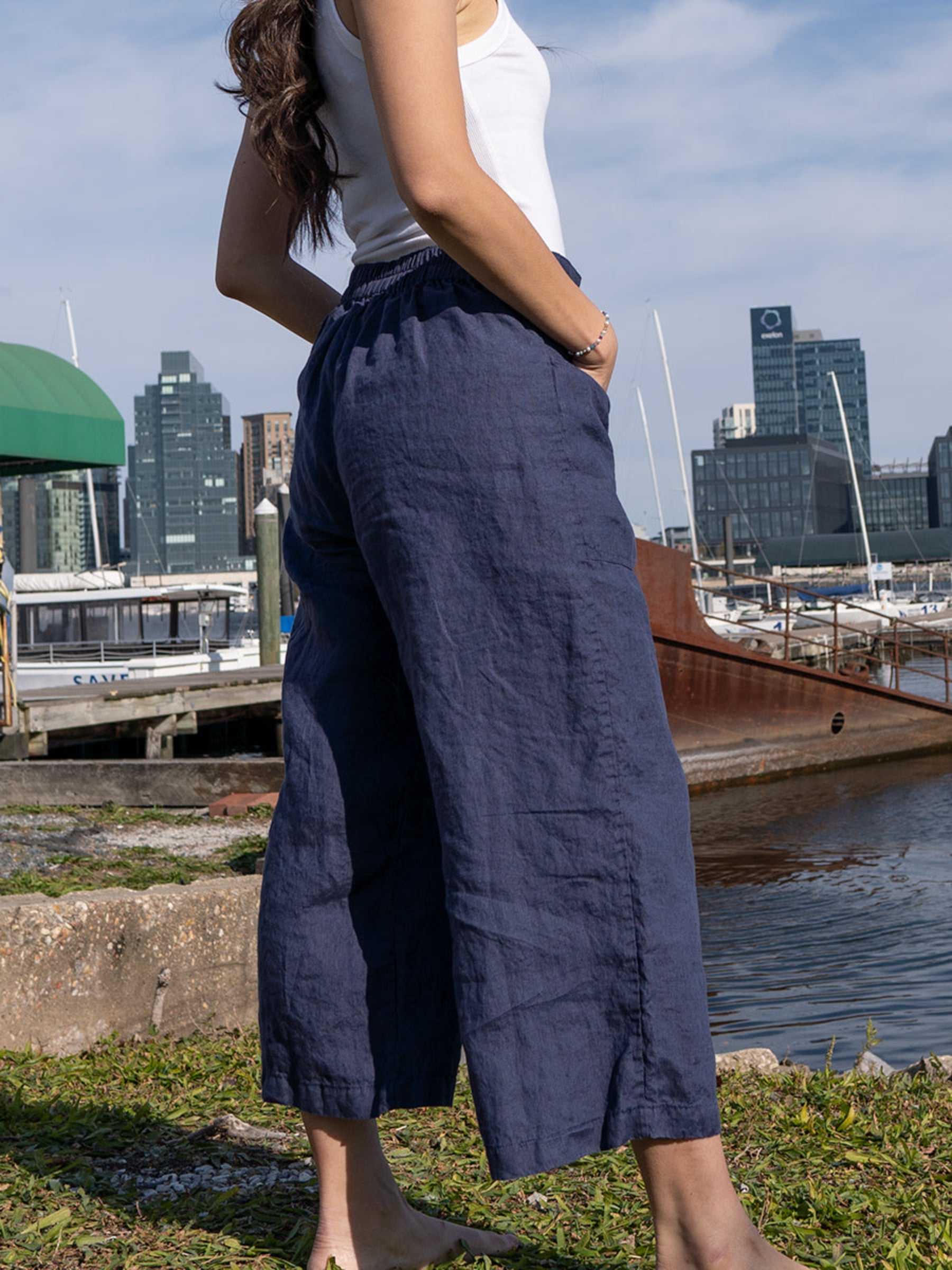 Vedanta 100% Hemp Lightweight Cropped Lounge Pants