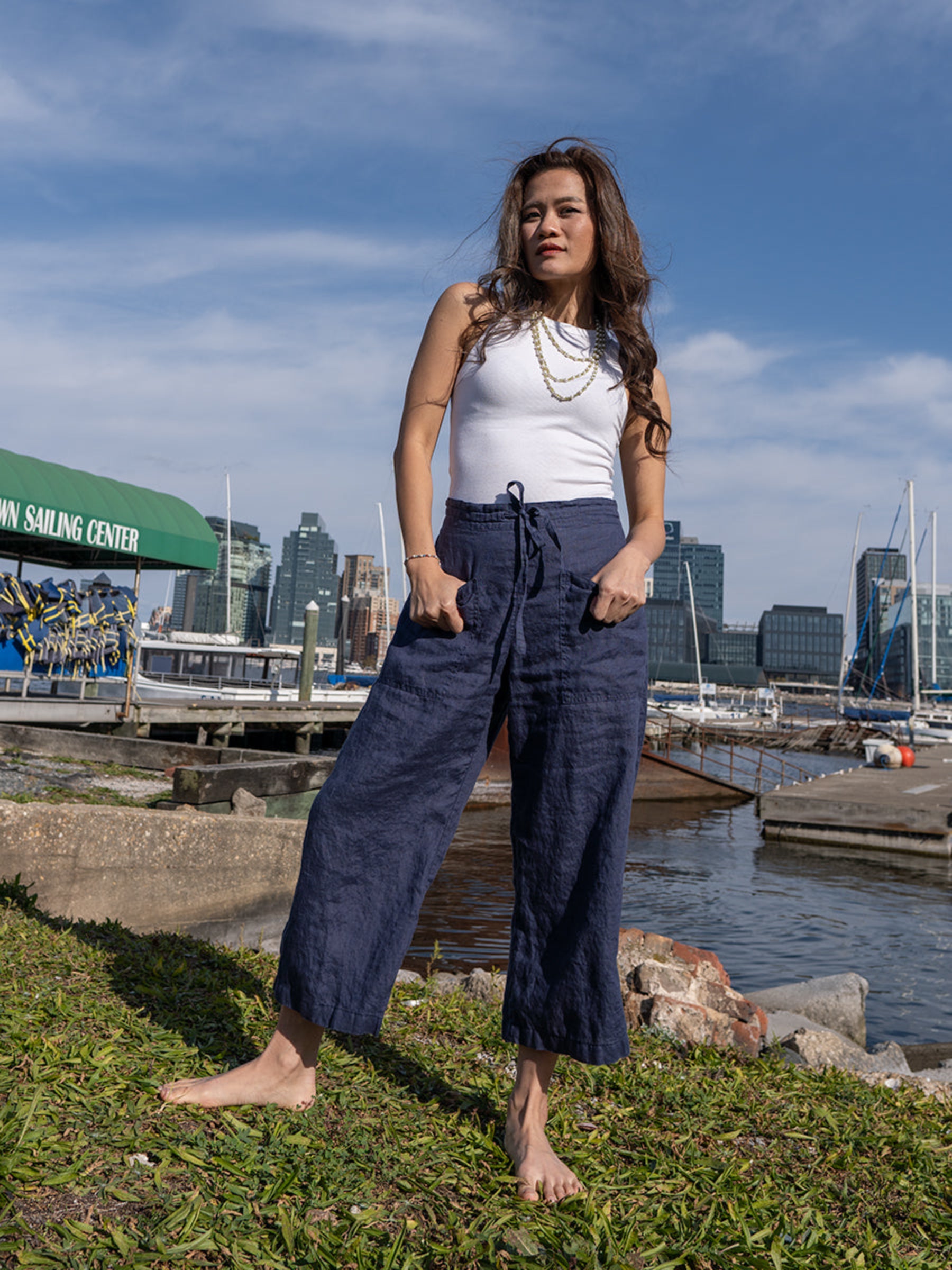 Vedanta 100% Hemp Lightweight Cropped Lounge Pants