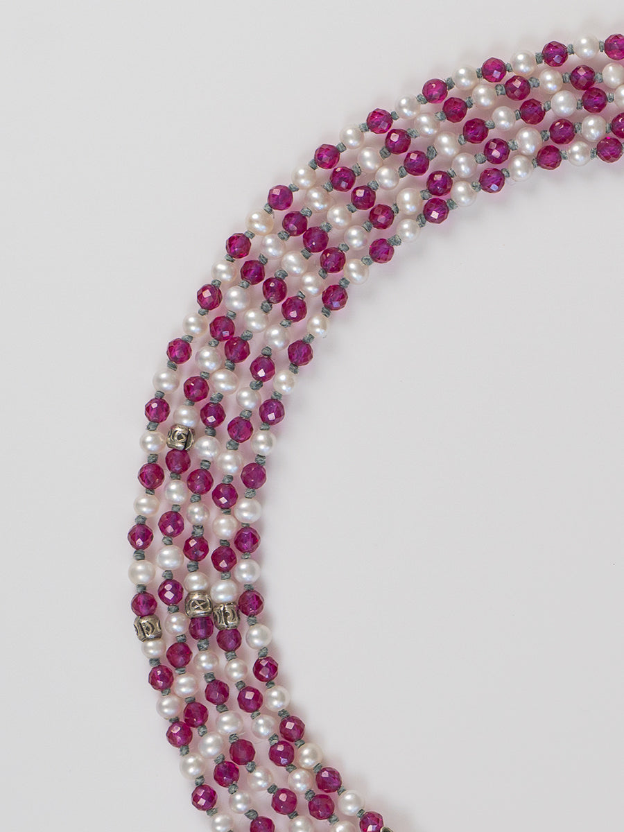Candy Cane Pearl Necklace