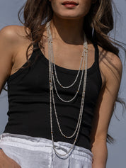 Jnana Pearl Silver Necklace