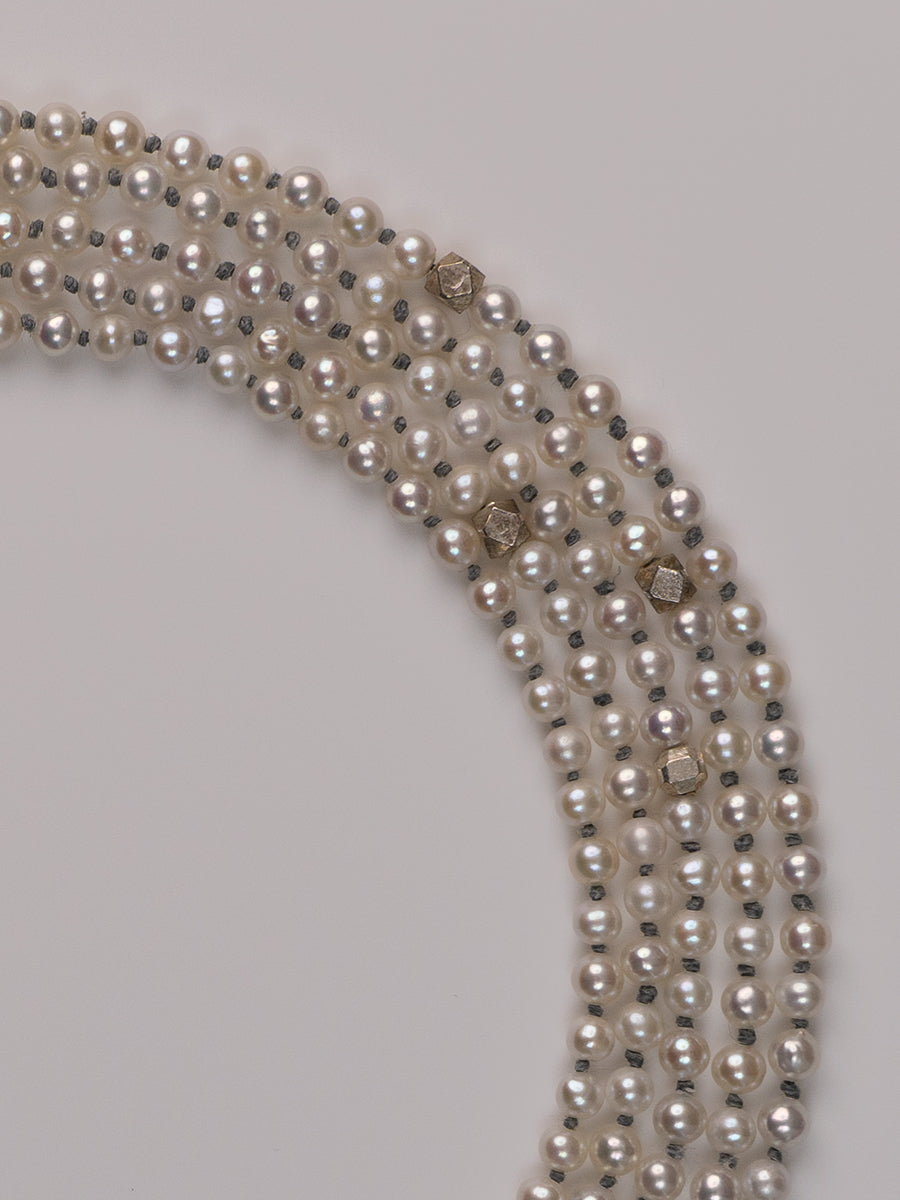 Jnana Pearl Silver Necklace