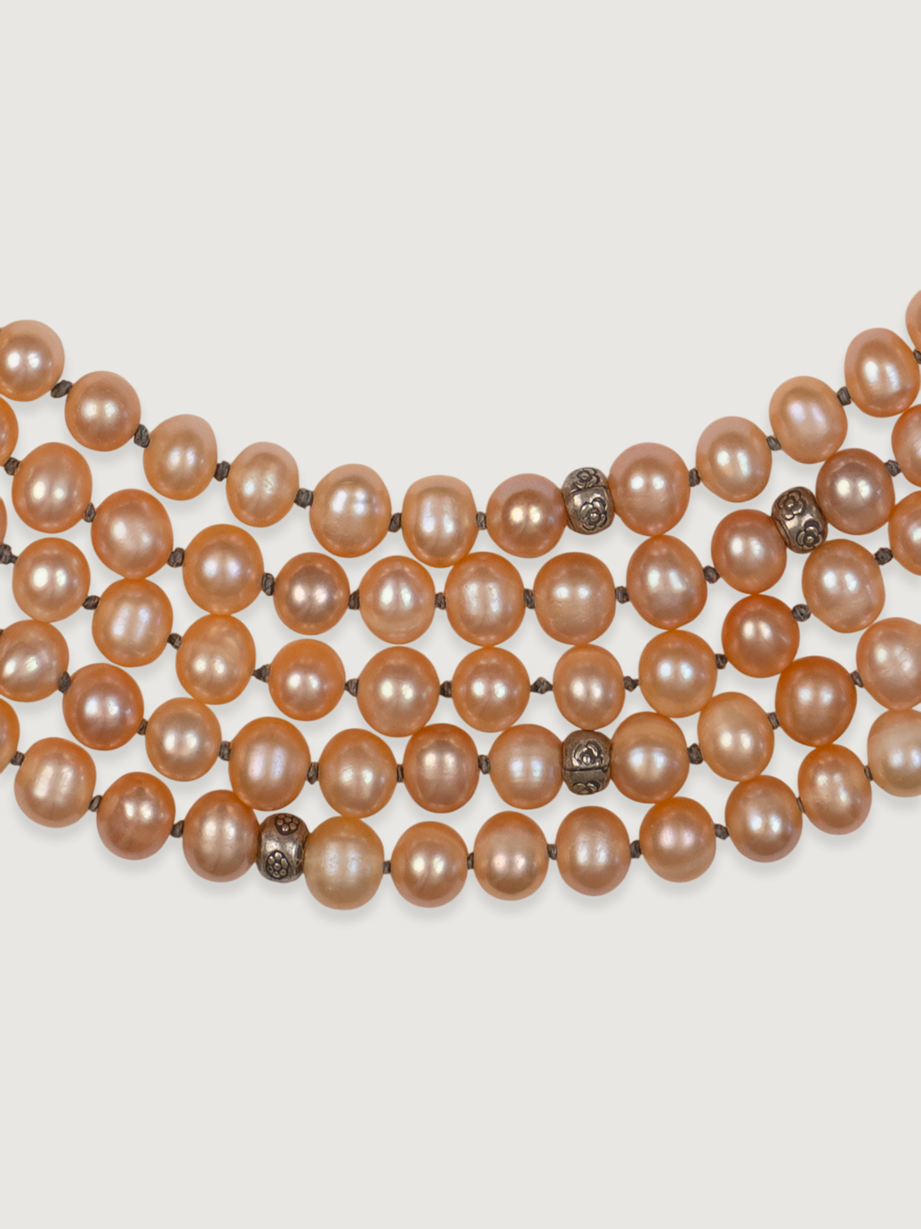 Nirvana Peach Pearl Necklace