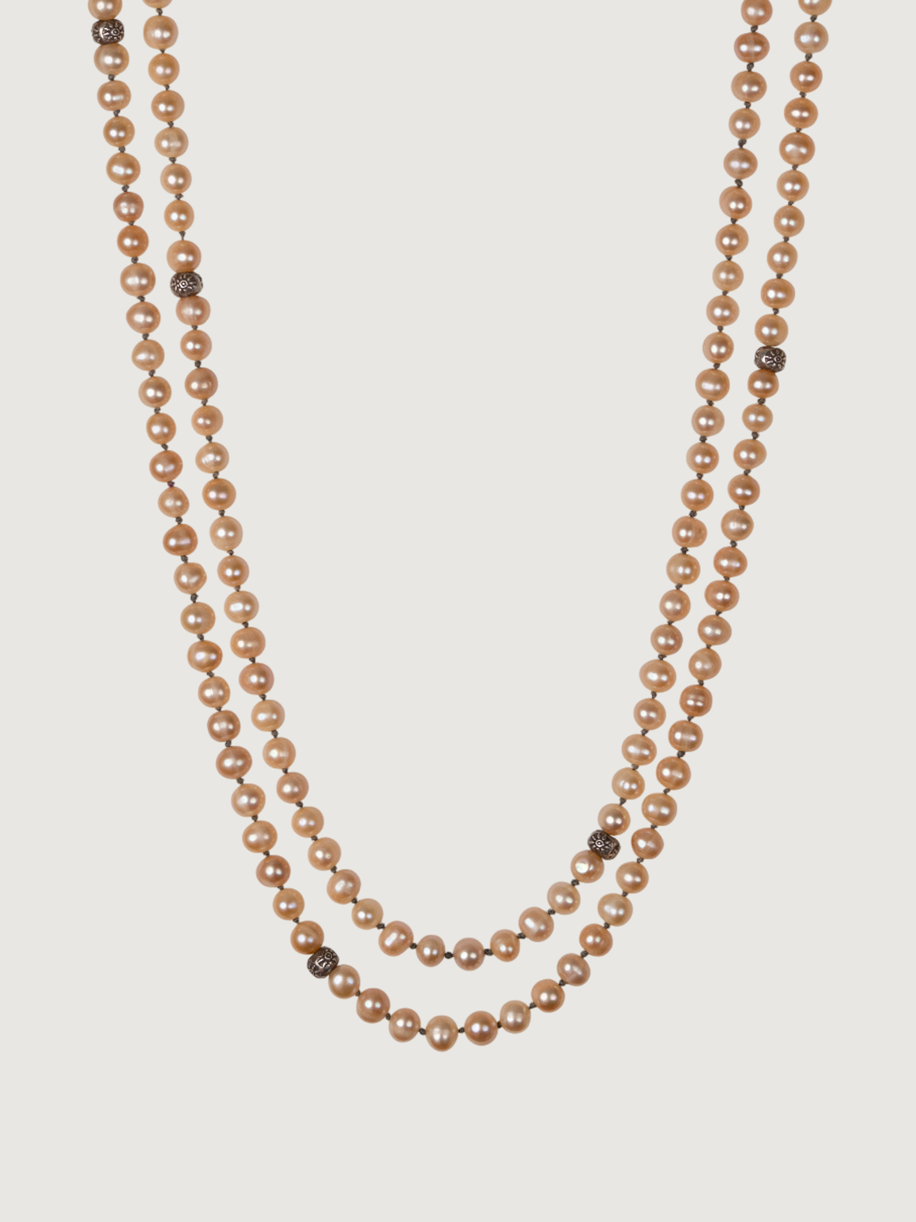 Nirvana Peach Pearl Necklace