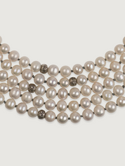 Nirvana White Pearl Necklace For Men