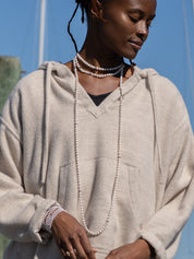 Nirvana White Pearl Silver Necklace
