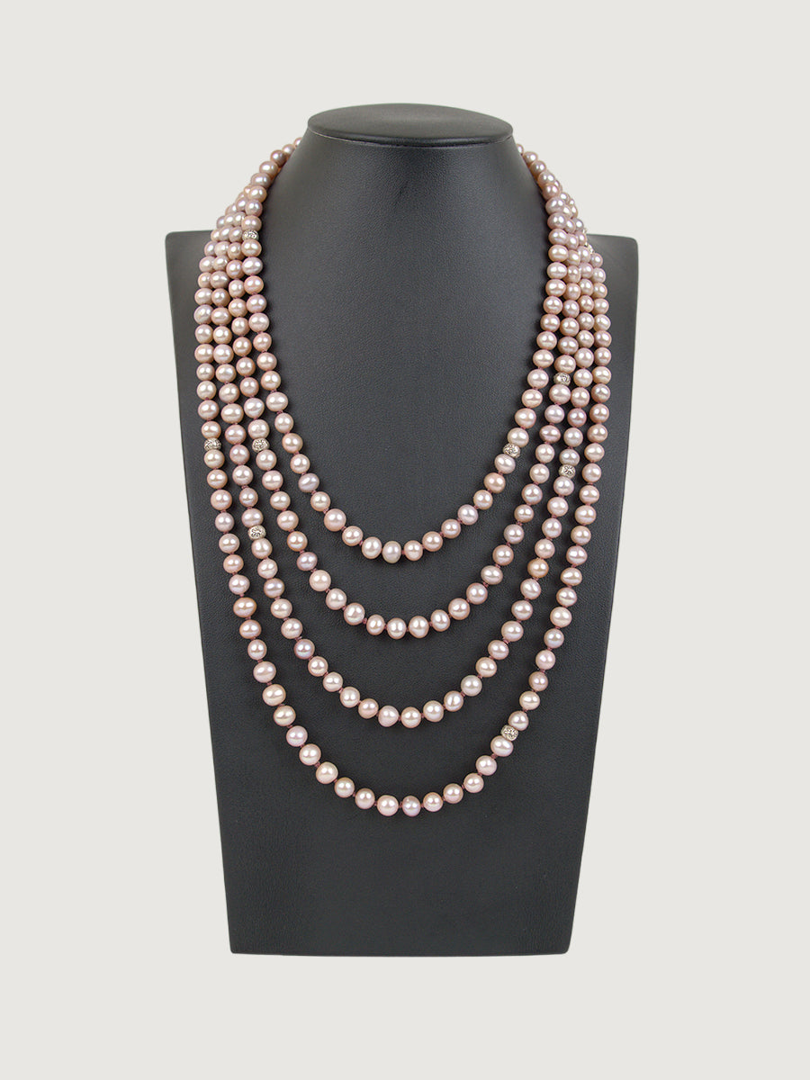Nirvana Pink Pearl Necklace image 0