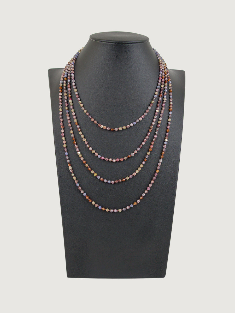 Earthly Delight Wrap Necklace - 74in, Oxblood image